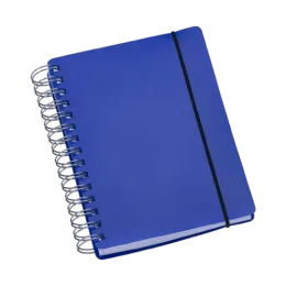 Agenda Wire-o Compacta Capa Plástica com Elástico Azul