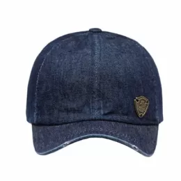 Boné 06 Gomos Aba Curva Confeccionado em Jeans bone24829