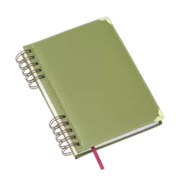 Agenda Wire-o Luxo Verde c/ Bolsa Interna