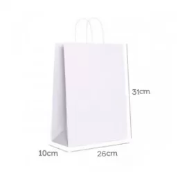 Sacola em Papel Branco CY-36