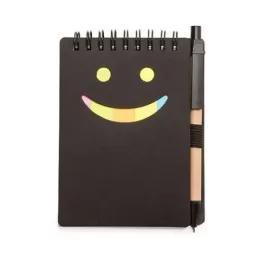 Bloco de Anotações Ecológico com Caneta de Papelão