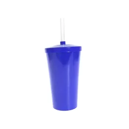 Copo Twister c/ Tampa e Canudo Azul Bic Fechado 550ml LT-024