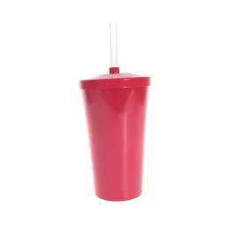 Copo Twister c/ Tampa e Canudo Vermelho Fechado 550ml LT-413