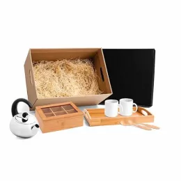 Kit para Chá em Bambu / Inox SMKT-20013
