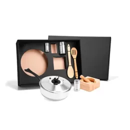 Kit para Cozinha em Inox / Bambu SMKT-20018