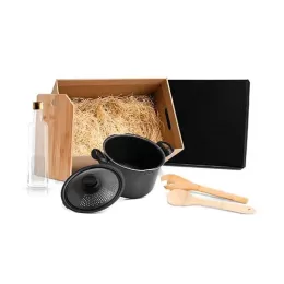 Kit para Macarrão em Bambu / Inox / Vidro SMKT-20019