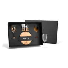 Kit Queijo e Vinho com Abridor Saca Rolhas SMKT-90003