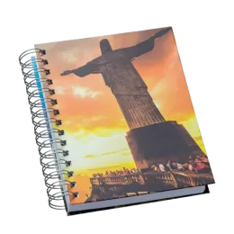 Agenda Wire-o Personalizada na Capa e Contra Capa com Imagem Fotográfica