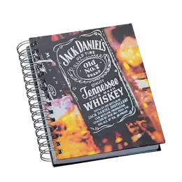 Agenda Wire-o Personalizada na Capa e Contra Capa com Imagem Fotográfica