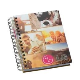 Agenda Wire-o Personalizada na Capa e Contra Capa com Imagem Fotográfica