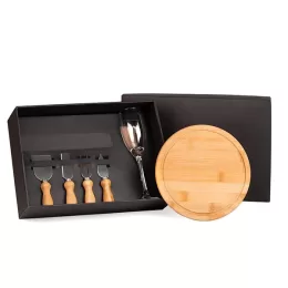 Conj. Taça com Tábua e Utensilios 6 Peças SMKT-9029H