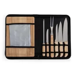 Kit Talheres para Churrasco com 8 peças