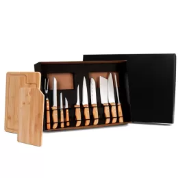 Kit Churrasco e Cozinha Com Garfos e Facas 12 Pçs SMKT-90027