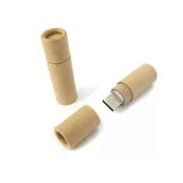 Pen Drive Ecológico Tubo Com Tampa - GIPECM