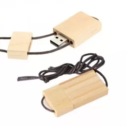 Pen Drive Ecológico Quadrado com Cordão - GIPECJ