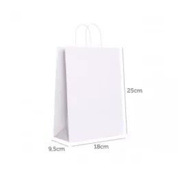 Sacolas em Papel Kraft Branco CY-33