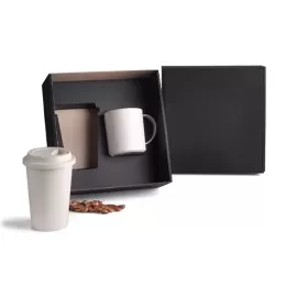 Kit Com Copo e Caneca Em Fibra de Bambu SMKT-90160
