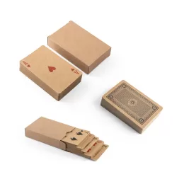 Baralho de 54 Cartas Clássicas em Papel Kraft SP98149