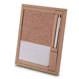Kit Escritório Capa em Cortiça e Caneta P Reciclado AI-CAD300